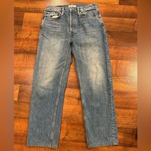 Re/Done High Rise Stove Pipe Women’s Jeans Size 27 Straight Leg
